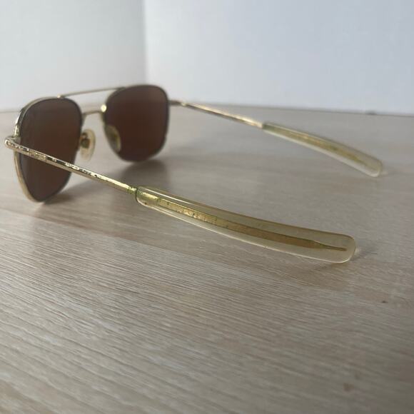 Randolph Engineering Aviator 23K GP Sunglasses Polarized AF-58-20 140MM READ - Picture 8 of 16